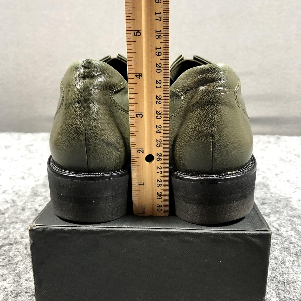 Paul Green Shoes Womens Size 7.5 Green Leather Lace Up Oxford Vibram Comfort - Picture 9 of 16
